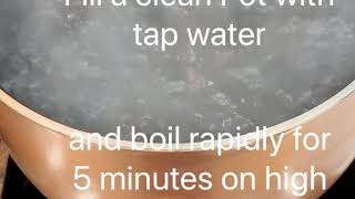 How to make distilled water at home