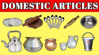 Domestic Articles(घरेलु सामान) || Demestic Articles Name || #kidkridda || @kidkridda