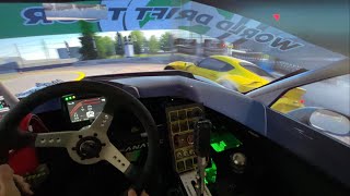 Assetto corsa 之甩尾三寶的練習視角。Simagic Alpha Mini Practice WDT Corvette C6 on VDC Bikernieki 2022/01/02