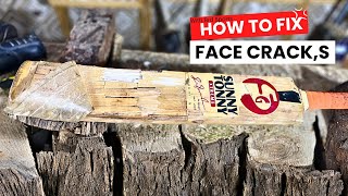 How to repair bat face |😳 Cricket bat repair |  #cricketbat #bat #repair #brdsports