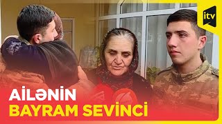 Bayramları bayrama qarışan Pənahovlar ailəsi: Əsirlikdən geri dönən əsgərimiz öz evində