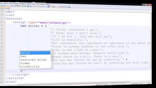 JavaScript - Randomize Array Quotes