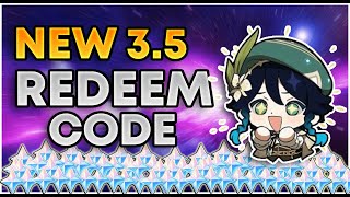 60 Primogems!! New 3.5 Redeem Codes! CLAIM IT NOW! Genshin Impact