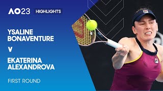 Ysaline Bonaventure v Ekaterina Alexandrova Highlights | Australian Open 2023 First Round