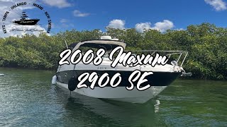 2008 MAXUM 2900 SE W/ TWIN MERCRUISER 5.0 (266 HRS), **MIAMI, FL**