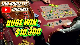 🔴 LIVE ROULETTE |🚨 HUGE WIN 💲10.300 In Las Vegas Casino 🎰 $100 Chips Bets Exclusive ✅ 2024-11-22