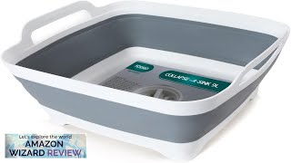 2.4 Gal(9L) Collapsible Dish Basin with Drain PlugSpace Saving Multiuse Foldable Sink Review