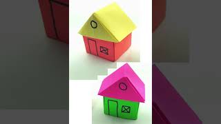 #shorts DIY Simple Paper House Fast Forward | Easy Paper Crafts