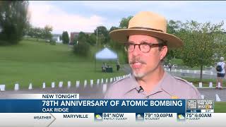 Oak Ridge community honoring 78th anniversary of Hiroshima atomic bombing