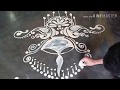 Very innovative sankha and Diya alpona, rangoli design/Mukesh arts