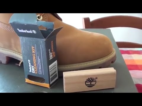 How do you clean Timberlands?