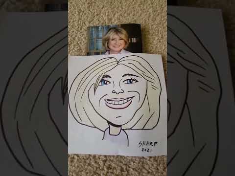 Caricature of Martha Stewart