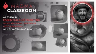 How to Paint Shape, Form, Value in Grayscale | Magma Classroom LIVE with Ryan Allan