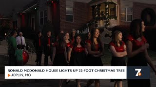 Ronald McDonald House lights up 22-foot tall Christmas tree