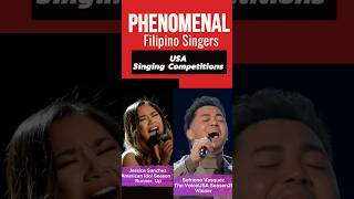 Top 2 Filipino Phenomenal Singers Who Made Histrory in US Singing Competitions -Jessica and Sofronio