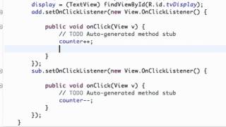 Android Application Development Tutorial 10 Using setText method for our button