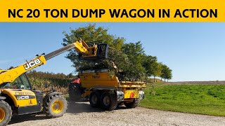 NC 20 Ton Dump Wagon IN ACTION | Morton Equipment