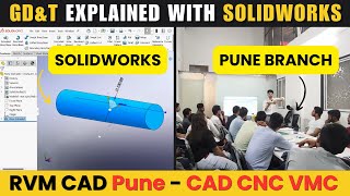 GD\u0026T Explained CAD Design के साथ | RVM CAD Pune - Learn CAD Design \u0026 CNC VMC Programming in Pune