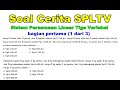 Soal Cerita SPLTV - Sistem Persamaan Linear Tiga Variabel Detail Bagian 1 (1 dari 3)