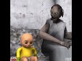 granny vs baby in yellow granny ko maar dala 😂 horror game granny 2 comedy ytshorts shorts