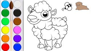 draw a lamb-an interesting cartoon#funny #doggie #fun #funnyvideo #dl #cartoon #animals