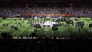 Super Bowl 46 Halftime Stage Construction