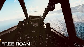 [4K] Royal Navy WESTLAND WYVERN free roam flight | Cockpit view GAMEPLAY | No HUD