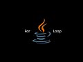 For Loop in Java | Java Tutorial for beginners in Vscode