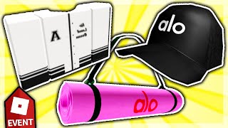 How to get ALL ITEMS in the ALO SANCTUARY!! (Roblox Alo Yoga Event) *FREE ITEMS*