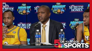 Braggin' Rights postgame: Missouri head coach Dennis Gates, Tamar Bates and Tony Perkins