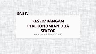 Video Pembelajaran Keseimbangan Perekonomian Dua Sektor