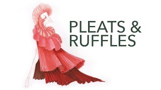 Fashion Design & Illustration Tutorial: Pleats & Ruffles