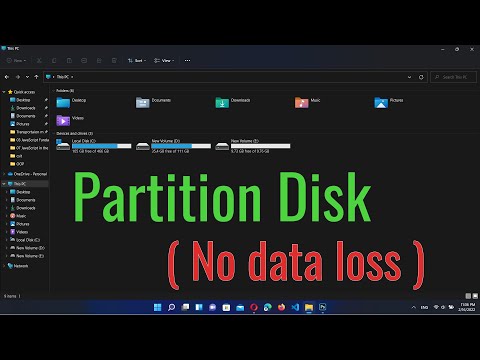 How to partition a disk in Windows 10/11 without losing data