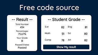 How to make Student Grade app || using html css javascript || JavaScript easy tutorial