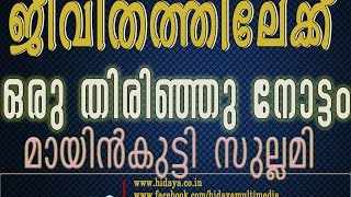 ജീവിതത്തിലേക്ക് ഒരു തിരിഞ്ഞു നോട്ടം | മായിൻ കുട്ടി സുല്ലമി