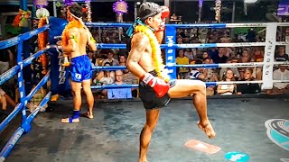 Denpayak EliteFightClub (red) Vs Phetkongchai S.Ingpa (blue), WaiKru, 55 kilos, @Antza Thaiboxing