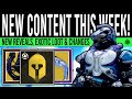 NEW Content Updates TODAY! Secret MISSION, TFS Reveal, D2 Patch, Exotic Loot & Archie Quest (21 May)