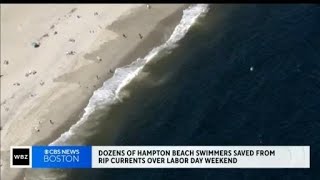Dozens of swimmers rescued from Hampton Beach rip currents