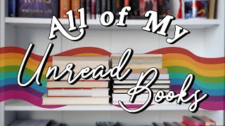 ALL OF THE UNREAD BOOKS ON MY TBR! | almost 200 books...