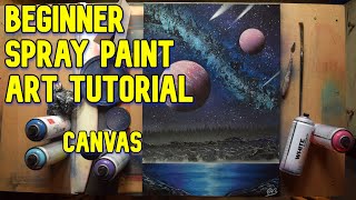 BEGINNERS Spray Paint Art Tutorial - Episode 19 (Canvas)