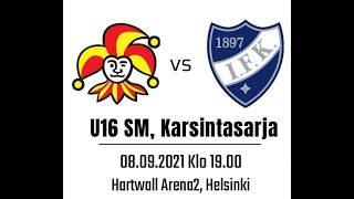 Jokerit vs Hifk, U16 SM, 8.9.2021 klo 19:00