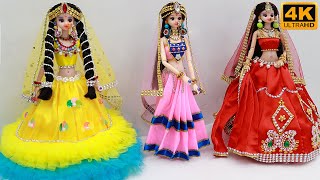 3 South indian bridal dress and Jewellery | Doll Decoration Design 74