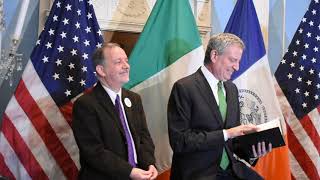 2019-03-16 MAYOR DEBLASIO SPEAKS WITH BRENDAN FAY