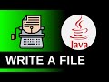 Writing A File (File Operations) - Java Tutorials For Beginners 31