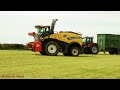 silaging with two choppers new hollands with at least six tractors.