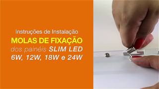 Como instalar as molas de fixação nos Painéis de Embutir SLIM LED - LLUM Bronzearte