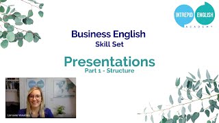 LIVE Webinar - Business English Presentations Part 1 - Structure
