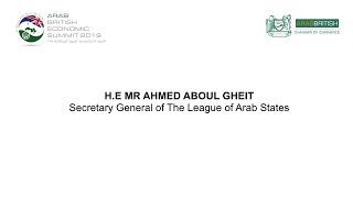 ABES 2019 - H.E Mr Ahmed Aboul Gheit (ARABIC)