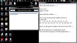Java Code for Find the Prime Numbers between given two number.