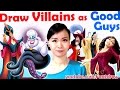 Art Challenge - Draw Villains as GOOD GUYS! | Mei Yu - Fun2draw